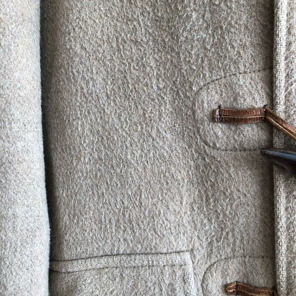 Brooks Brothers Vintage Wool Plaid Interior Long Trench Winter Coat Jacket Tan - Picture 14 of 16